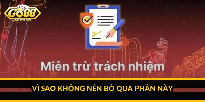 Vì sao không nên bỏ qua phần này